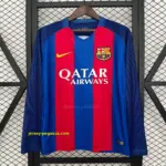 Retro Long Sleeve Barcelona Home Jersey