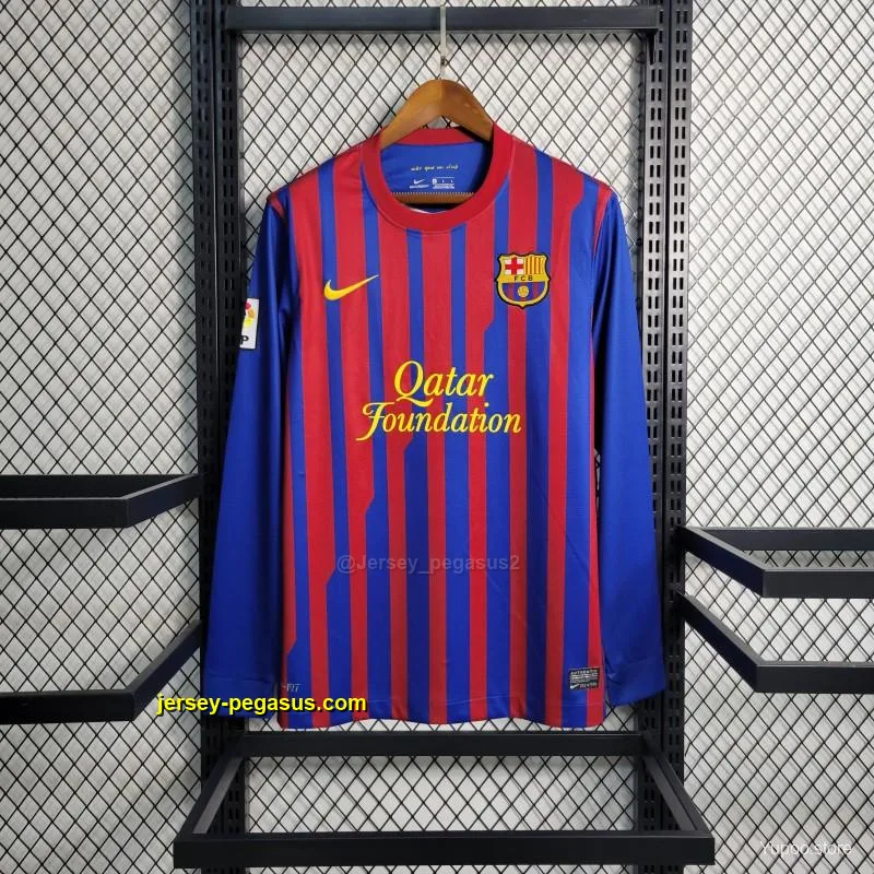 Retro Long Sleeve Barcelona Home Soccer Jersey Retro Long Sleeve Barcelona Home Soccer Jersey