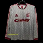 Retro Long Sleeve Liverpool Away Soccer Jersey