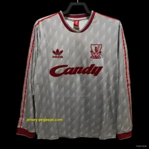 Retro Long Sleeve Liverpool Away Soccer Jersey