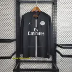 Retro Long Sleeve PSG Black Champions League Jersey