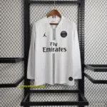Retro Long Sleeve PSG White Champions League Jersey