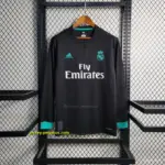 Retro Long Sleeve Real Madrid Away Black Jersey