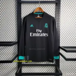 Retro Long Sleeve Real Madrid Away Black Jersey