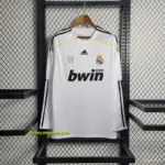 Retro Long Sleeve Real Madrid Home Jersey