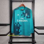 Retro Long Sleeve Real Madrid Third Blue Jersey
