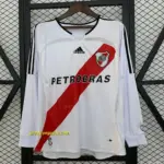 Retro Long Sleeve River Plate Home Jersey