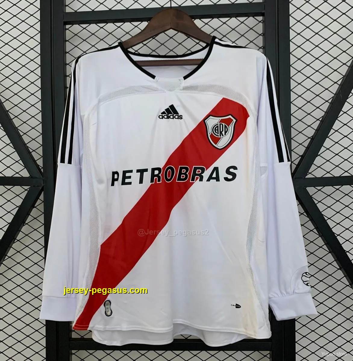 Retro Long Sleeve River Plate Home Jersey Retro Long Sleeve River Plate Home Jersey