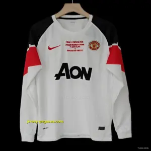 Retro Manchester United Away Long Sleeve Champion League Jersey