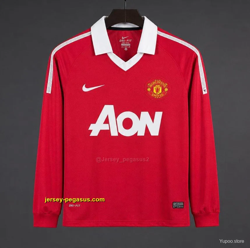 Retro Manchester United Home Long Sleeve Jersey Retro Manchester United Home Long Sleeve Jersey