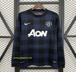 Retro Manchester United Long Sleeve Black Jersey