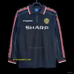 Retro Manchester United Long Sleeve Goalkeeper Navy Jersey