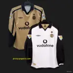 Retro Manchester United Third Centenary Long Sleeve Reversible Jersey