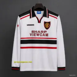 Retro Manchester United Third Long Sleeve White Jersey