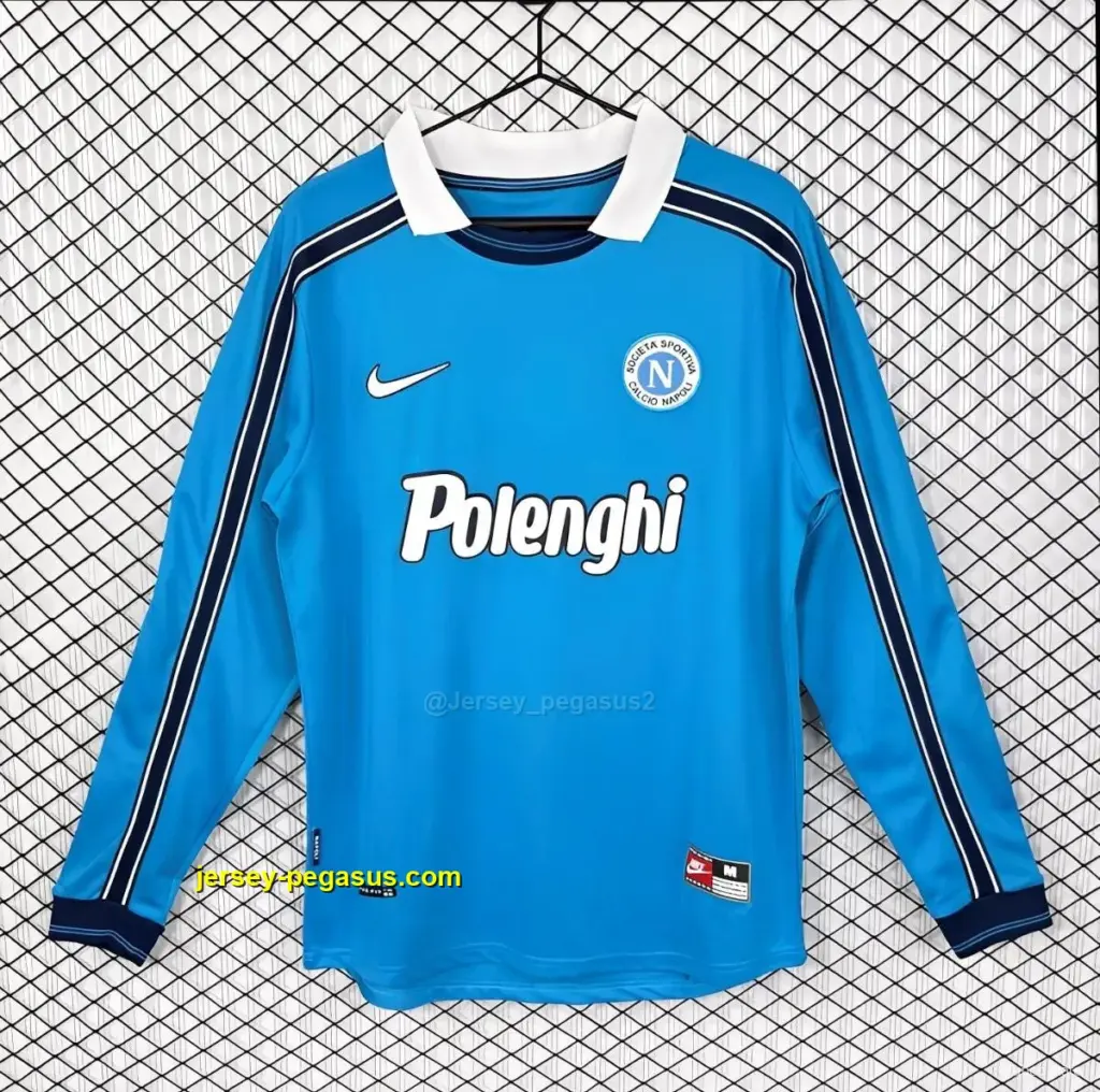 Retro Napoli Home Long Sleeve Jersey