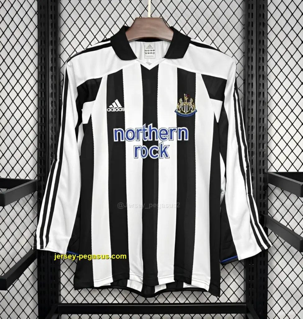 Retro Newcastle United Home Long Sleeve Jersey