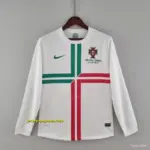 Retro Portugal 2012 Long Sleeve Away Soccer Jersey