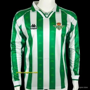Retro Real Betis Home Long Sleeve Jersey