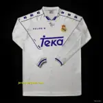Retro Real Madrid Home Long Sleeve Jersey