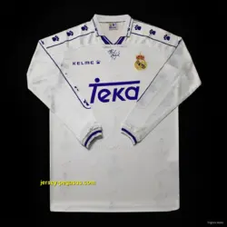 Retro Real Madrid Home Long Sleeve Jersey