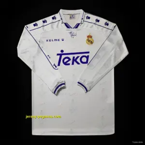 Retro Real Madrid Home Long Sleeve Jersey