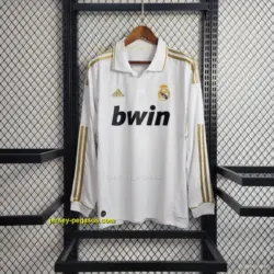 Retro Real Madrid Long Sleeve Home Jersey