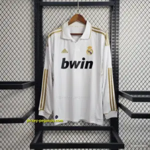 Retro Real Madrid Long Sleeve Home Jersey