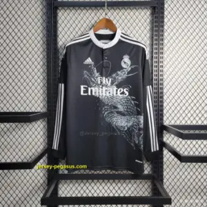 Retro Real Madrid Third Black Dragon Long Jersey