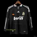 Retro Real Madrid Third Black Long Sleeve Jersey