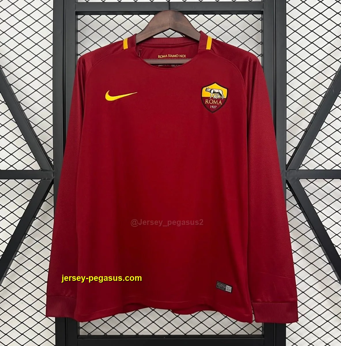 Retro Roma Home Long Sleeve Jersey Retro Roma Home Long Sleeve Jersey