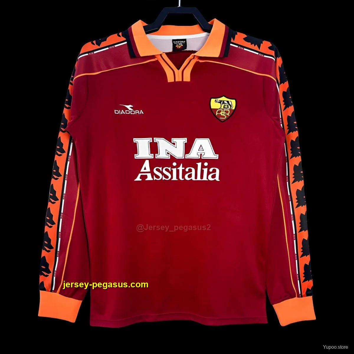 Retro Roman Home Long Sleeve Jersey Retro Roman Home Long Sleeve Jersey