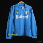 Retro SSC Napoli Home Long Sleeve Jersey