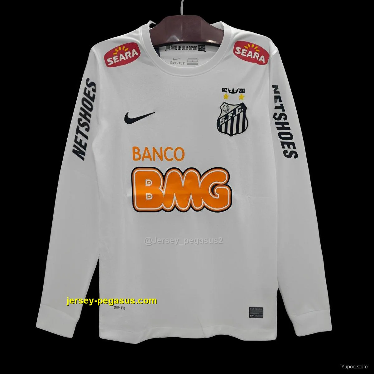Retro Santos Home Long Sleeve Jersey Retro Santos Home Long Sleeve Jersey