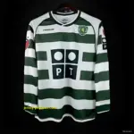 Retro Sporting Lisbon Home Long Sleeve Jersey