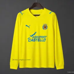 Retro Villarreal CF Home Long Sleeve Jersey