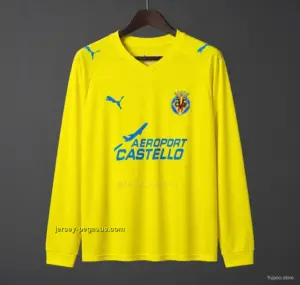 Retro Villarreal CF Home Long Sleeve Jersey