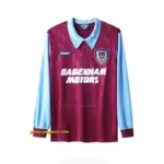 Retro West Ham United Long Sleeve Home Jersey