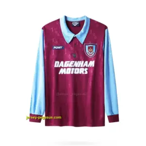 Retro West Ham United Long Sleeve Home Jersey