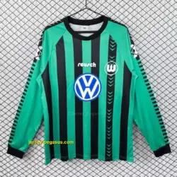 Retro Wolfsburg Home Long Sleeve Jersey