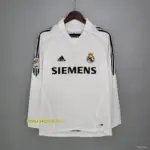 Retro long sleeve Real Madrid home Soccer Jersey