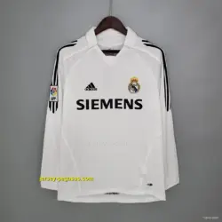 Retro long sleeve Real Madrid home Soccer Jersey