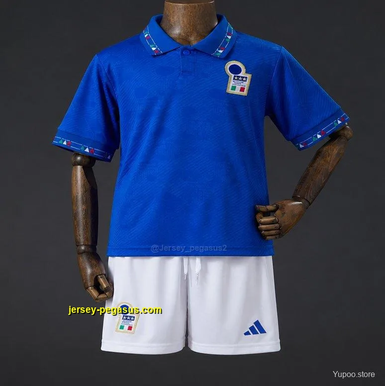 1994 Kids Italy Home Retro Kit Jersey 1994 Kids Italy Home Retro Kit Jersey