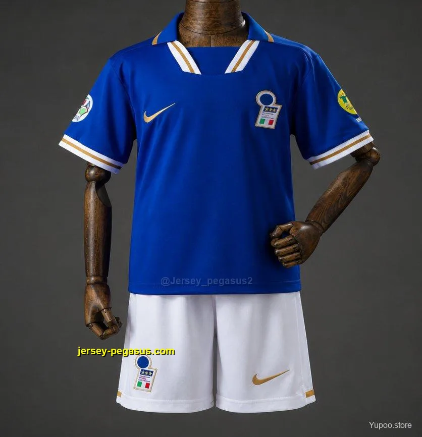 1996 Kids Italy Home Retro Kit Jersey 1996 Kids Italy Home Retro Kit Jersey