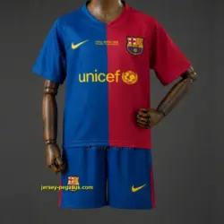 Kids Barcelona Home Retro Kit Jersey