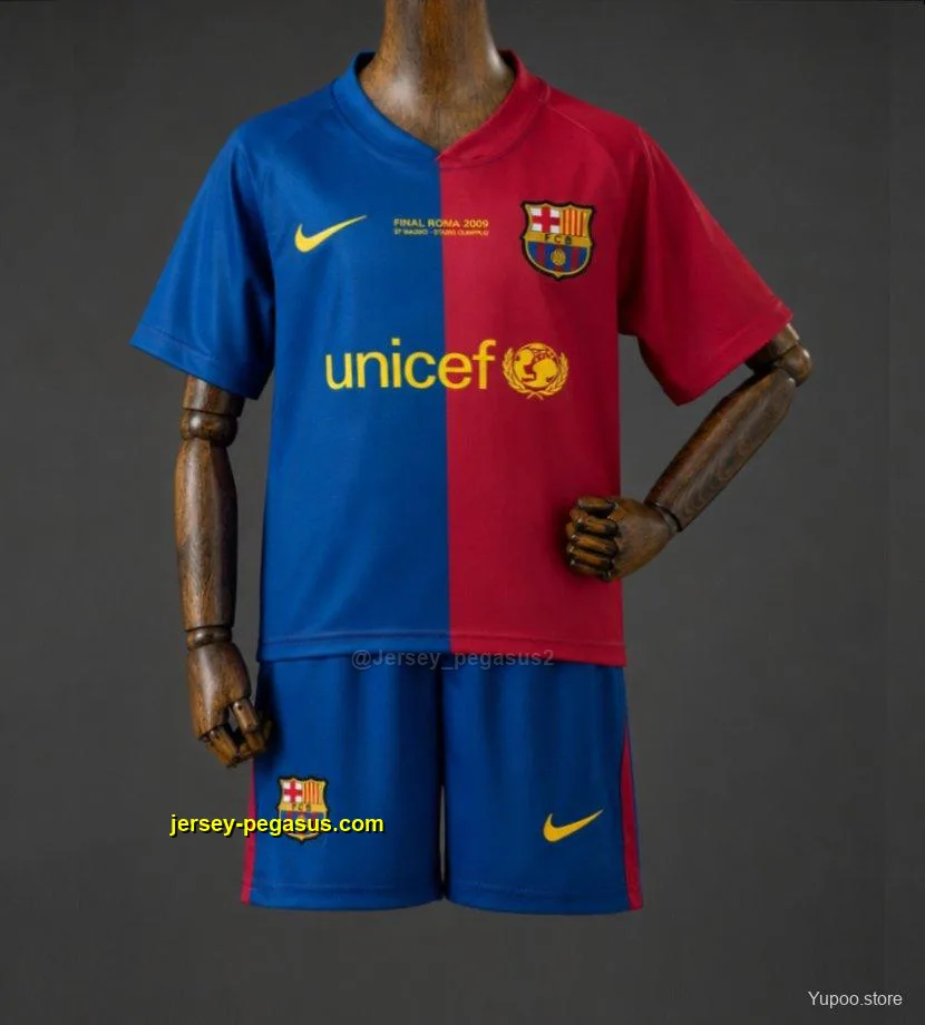 Kids Barcelona Home Retro Kit Jersey Kids Barcelona Home Retro Kit Jersey