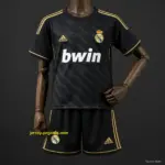 Kids Real Madrid Away Retro Kit Jersey
