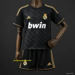 Kids Real Madrid Away Retro Kit Jersey