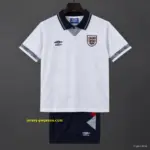 Retro 19 Kids England White Home Jersey