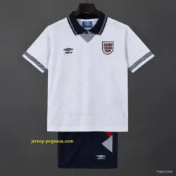 Retro 19 Kids England White Home Jersey