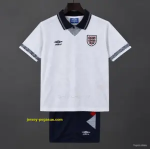 Retro 19 Kids England White Home Jersey